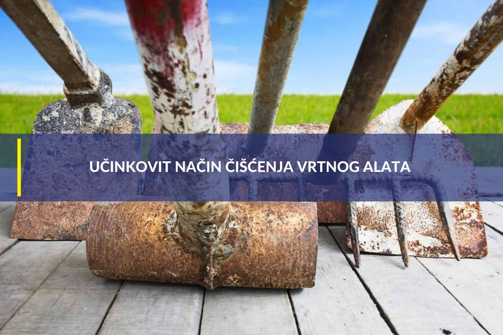 prljavi vrtni alat