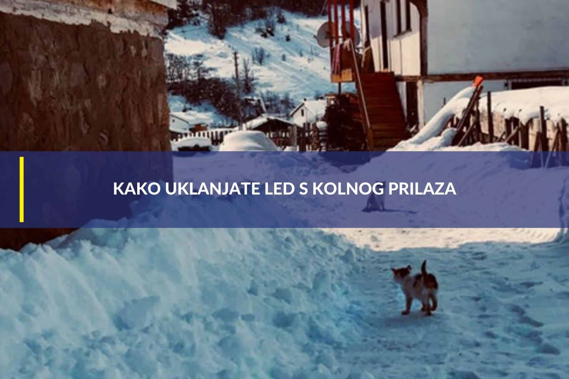 kako ukloniti led s kolnog prilaza