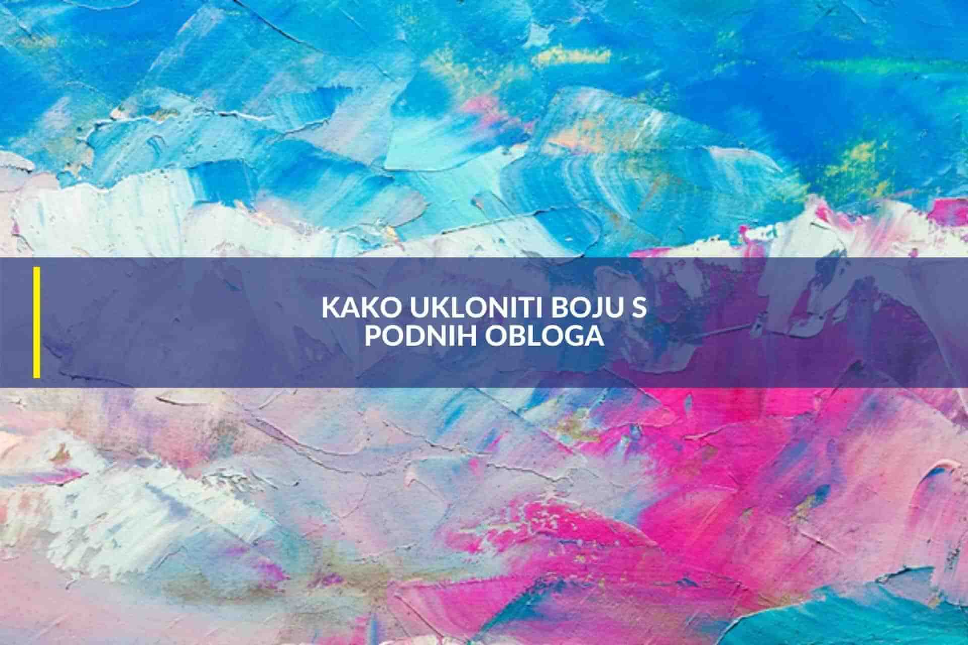 Kako ukloniti boju s podnih obloga