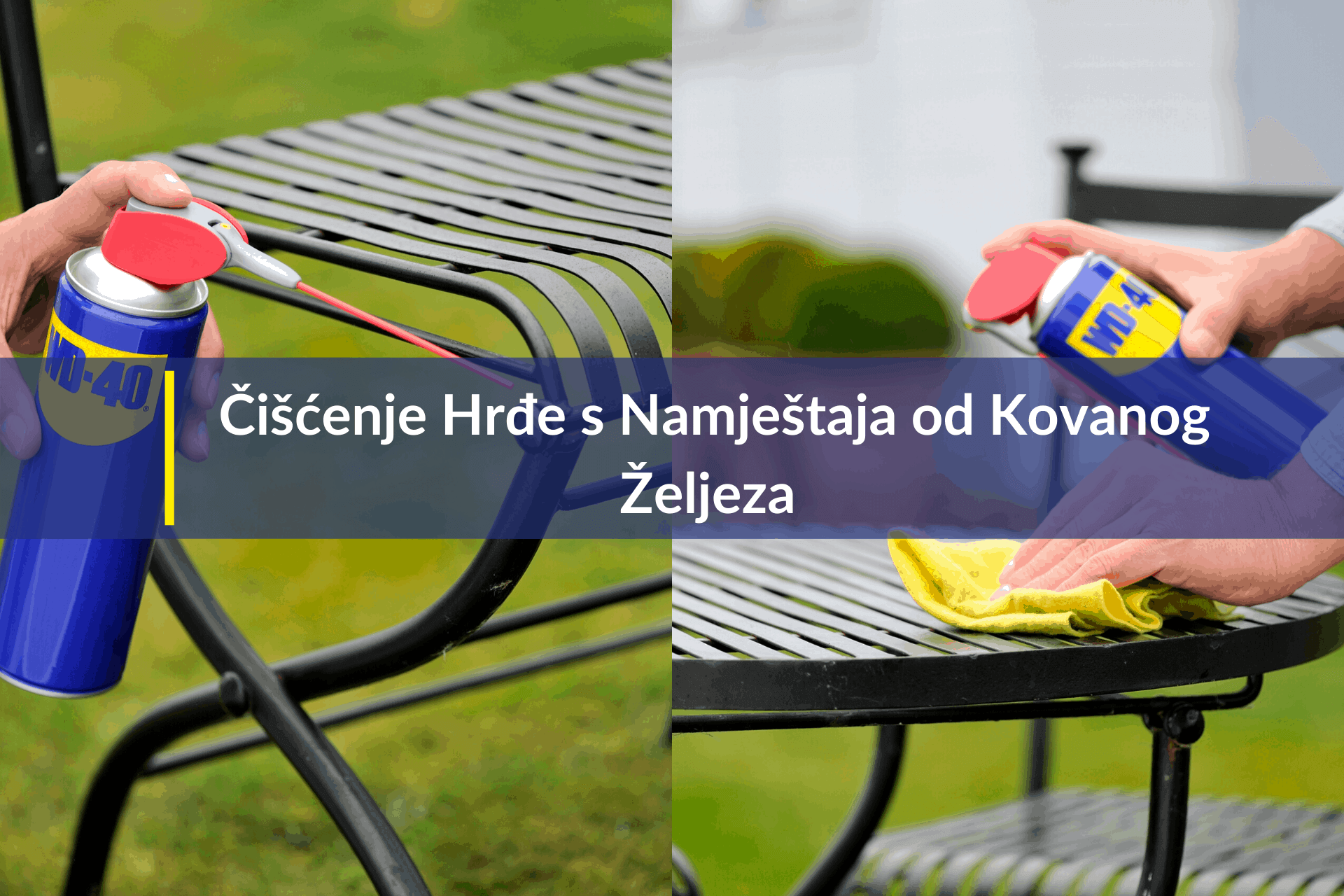 Čišćenje hrđe s namještaja od kovanog Željeza